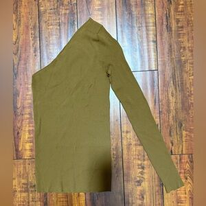 Polo Ralph Lauren One Shoulder Women Sz Medium Ribbed